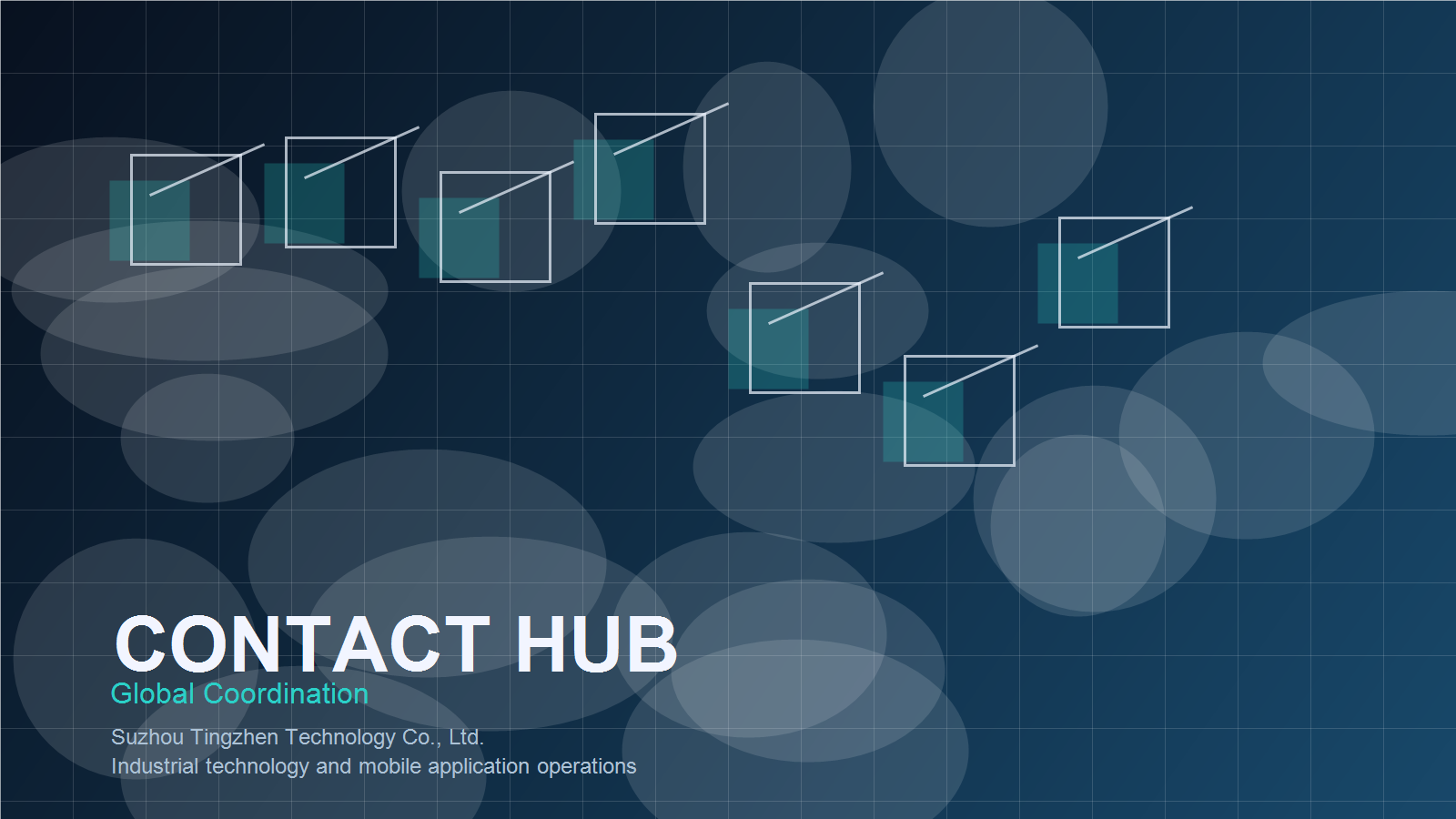 Global contact hub illustration