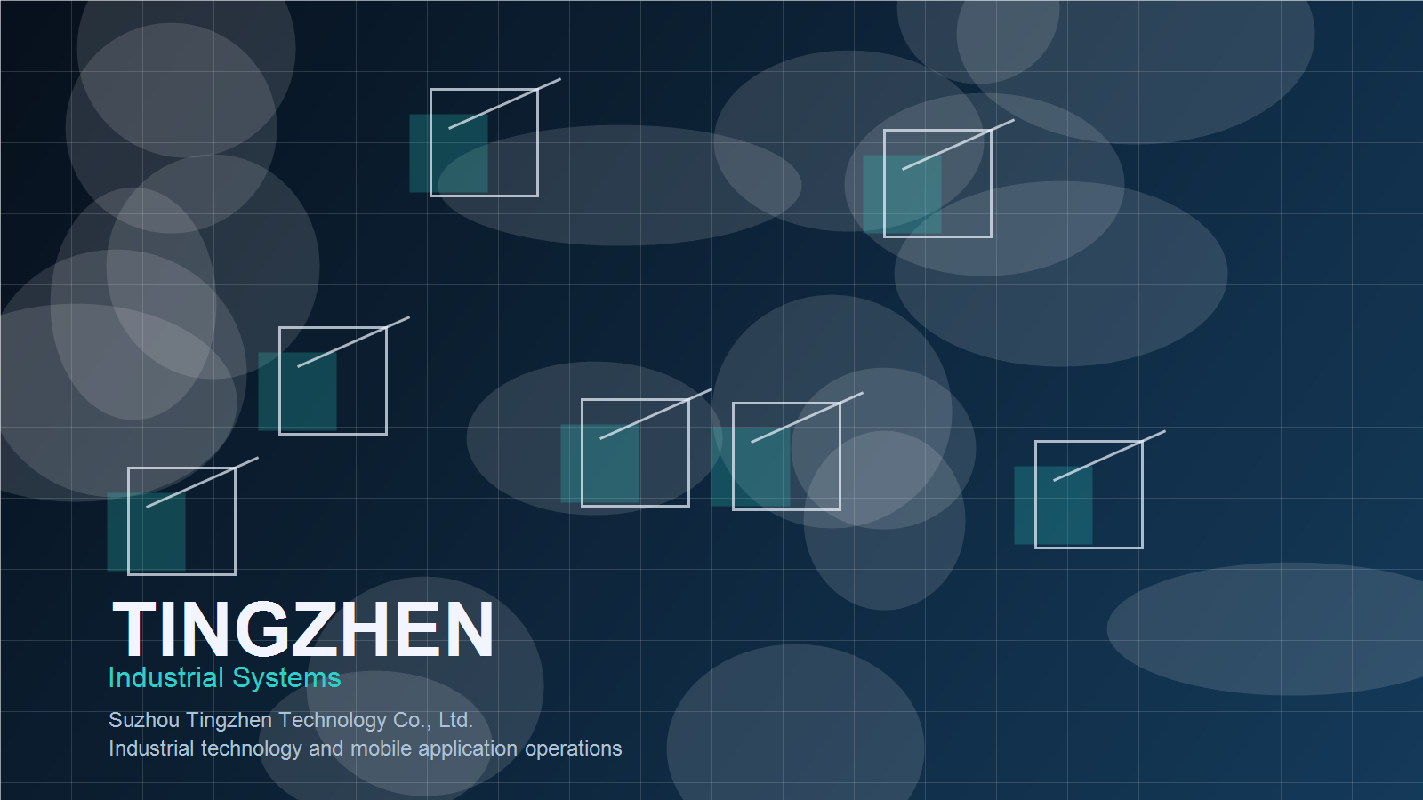 Abstract advanced technology campus illustration