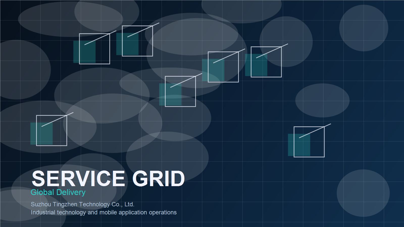 Industrial service network illustration